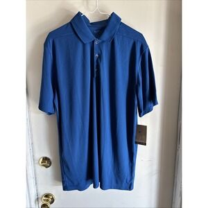NWT Nike Polo Shirt Mens Size L Blue Golf Tour Performance Polo Dri-Fit